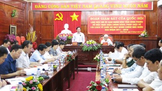 CHỦ NHIỆM UỶ BAN PHÁP LUẬT, TRƯỞNG ĐOÀN CÔNG TÁC GIÁM SÁT SỐ 2 GIÁM SÁT VIỆC THỰC HIỆN CHÍNH SÁCH, PHÁP LUẬT VỀ CẢI TỔ TỔ CHỨC BỘ MÁY HÀNH CHÍNH NN TẠI TỈNH BÌNH PHƯỚC